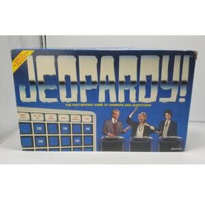 Jeopardy Board Game Pressman 1986 Vintage 100% COMPLETE